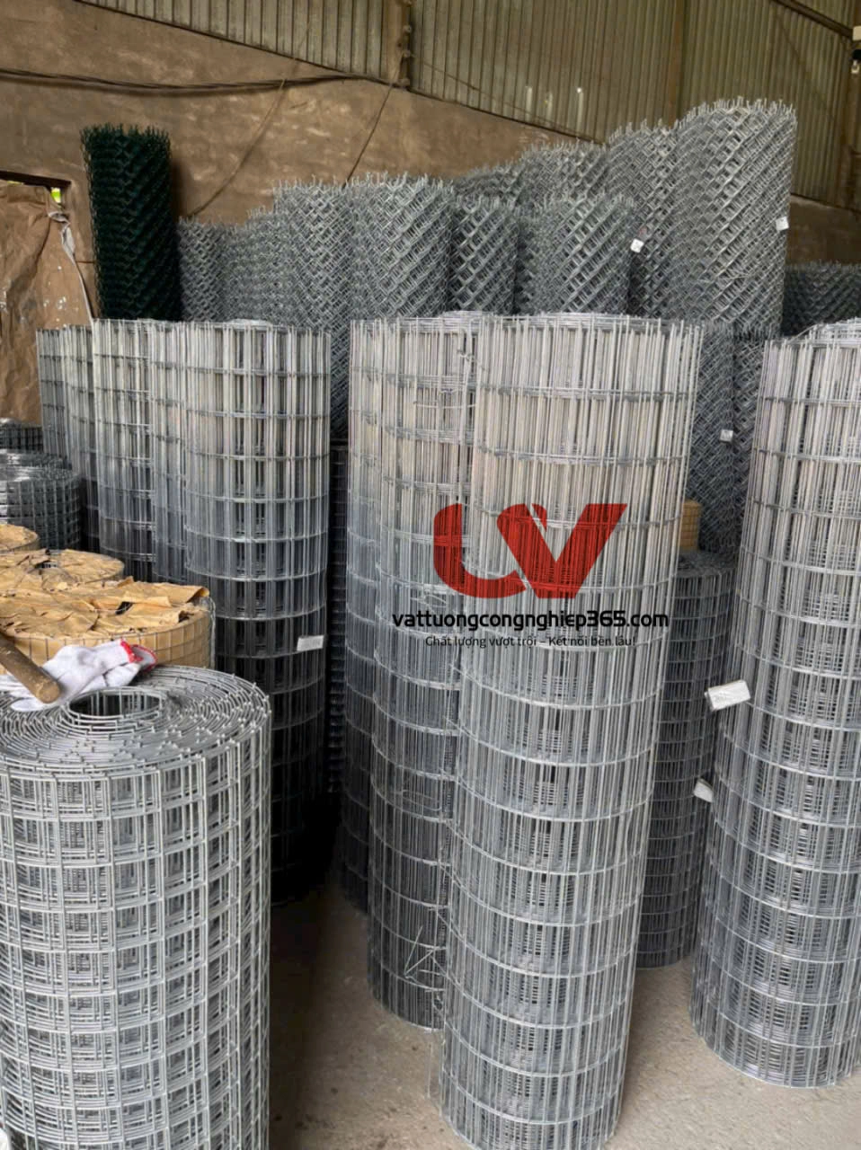 Sản xuất lưới hàn mạ kẽm 3mmx50x100mm