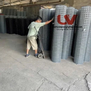 Sản xuất lưới hàn mạ kẽm 3mm ô 50x50 dạng cuộn dài 20m