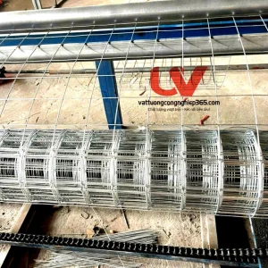 Sản xuất lưới sắt hàn 3ly ô 100x100 mạ kẽm