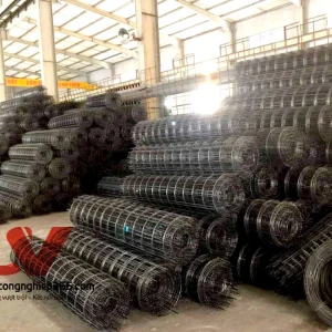 Sản xuất lưới sắt hàn 4ly ô 200*200 đổ bê tông