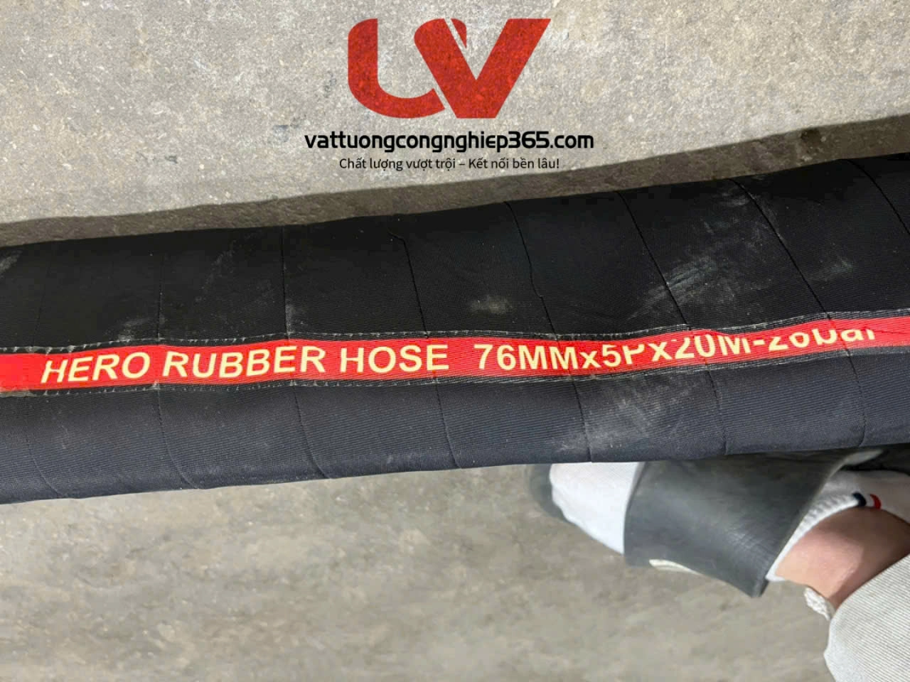 Nơi bán ống cao su bố vải phi 76 dẫn nước, bùn, cát
