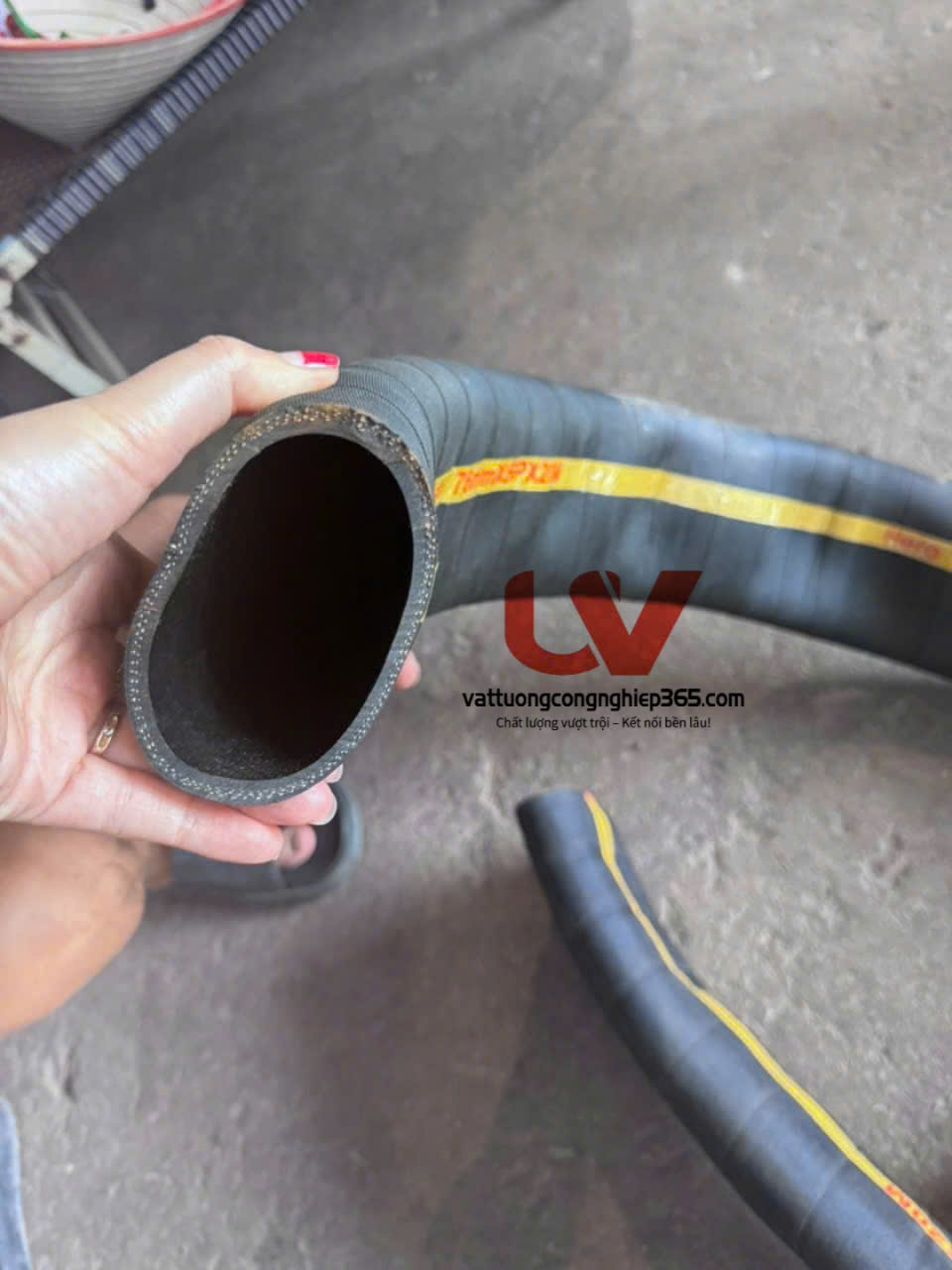 Cung cấp ống cao su bố vải phi 76 chịu mài mòn, áp lực cao