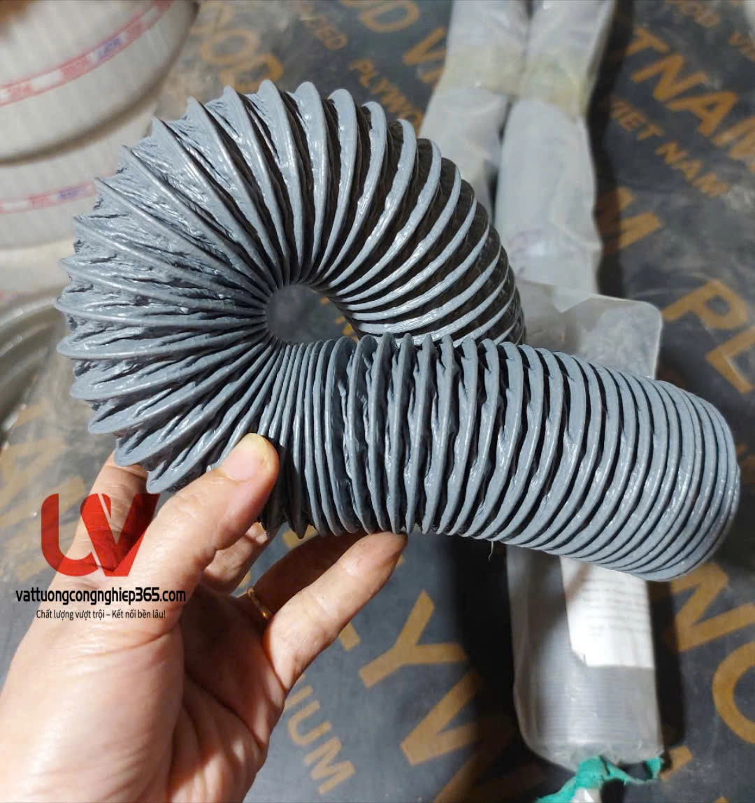 Phân phối ống dẫn gió mềm D60 lắp quạt thông gió