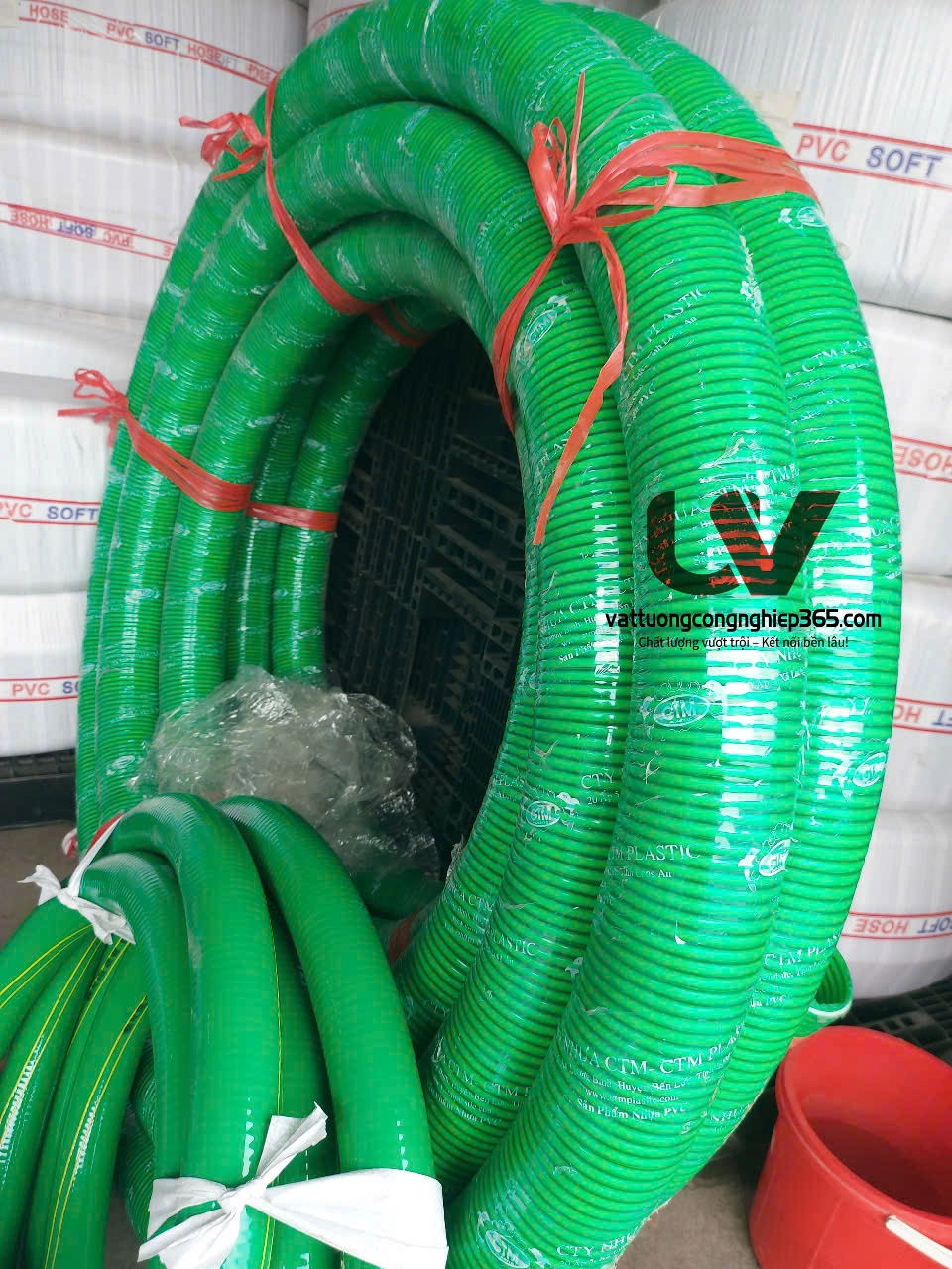 Nơi bán ống gân nhựa xanh D200 dùng hút cát, nước, bùn uy tín