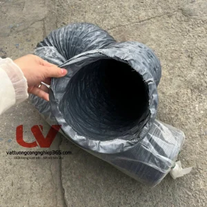 Cung cấp ống gió vải mềm D150 lắp quạt hút mùi, hút khói, hút khí nóng