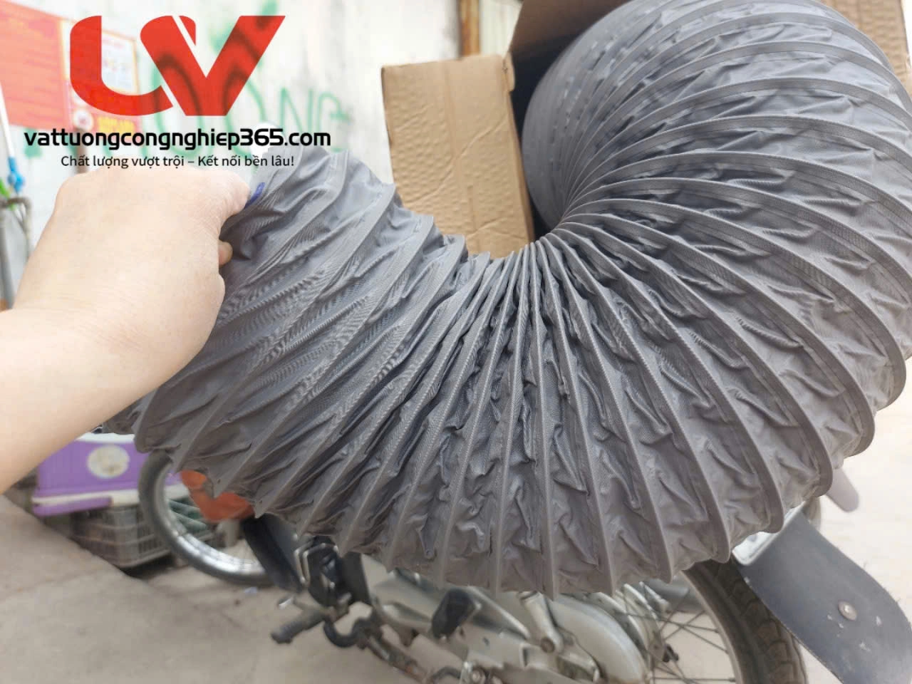 Địa chỉ bán ống gió mềm vải chống cháy D100 uy tín