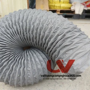 Phân phối ống gió mềm vải D150 lắp quạt hút bụi , hút mùi, hút khói