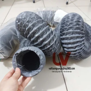 Phân phối ống gió mềm vải D60 dùng hút bụi, dẫn khí nóng
