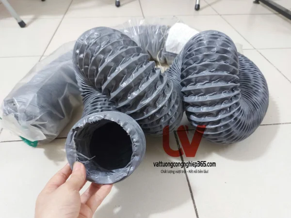 Phân phối ống gió mềm vải D60 dùng hút bụi, dẫn khí nóng
