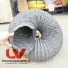 Phân phối ống gió mềm vải phi 125 lắp quạt thông gió, hút mùi, hút khói