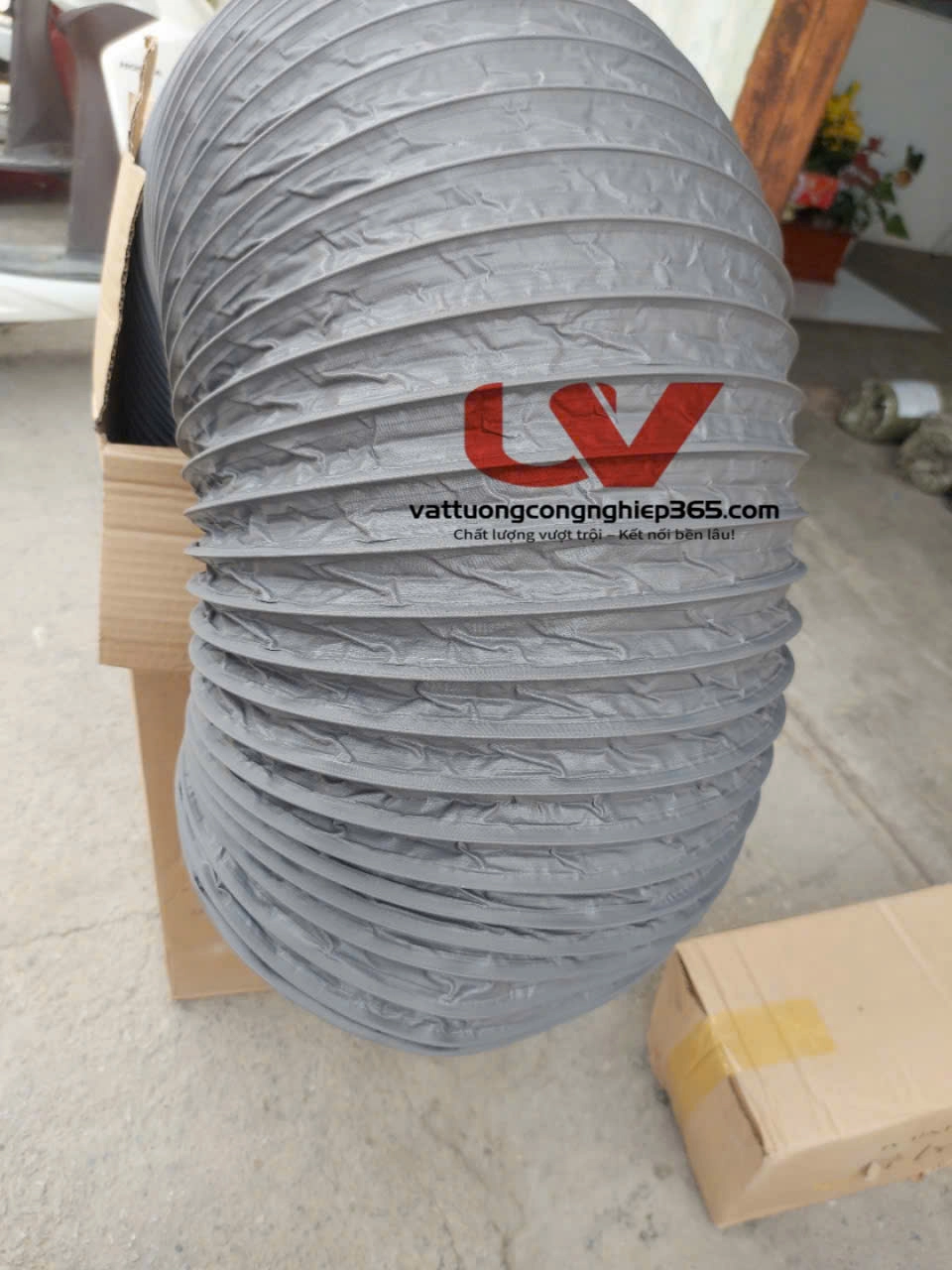 Địa chỉ mua ống gió mềm phi 250 hút bụi vải, bụi giấy chất lượng