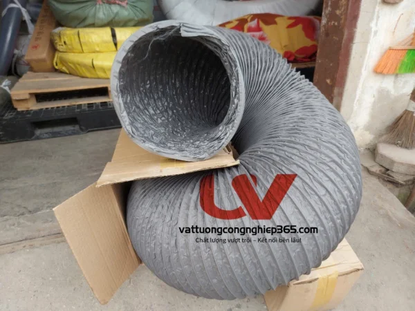 Tổng kho ống gió mềm vải D300 lắp quạt thông gió công nghiệp