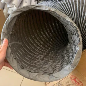 Phân phối ống gió mềm vải D400 cấp khí tươi cho tàng hầm