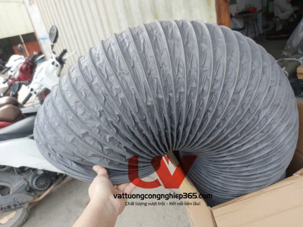 Phân phối ống gió mềm vải D400 dùng lắp quạt thông gió, dẫn khí tươi