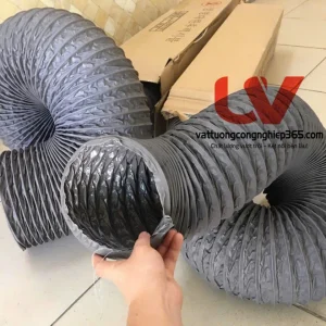 Phân phối ống gió mềm vải D450 lắp quạt hút bụi công nghiệp