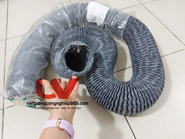 Phân phối ống gió mềm vải D50 dùng hút bụi, thoát hơi nóng