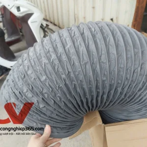Phân phối ống gió mềm vải D400 lắp quạt thông gió, dẫn khí tươi