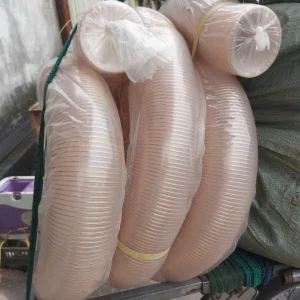 Ống hút bụi gân đồng phi 200mm lắp máy CNC