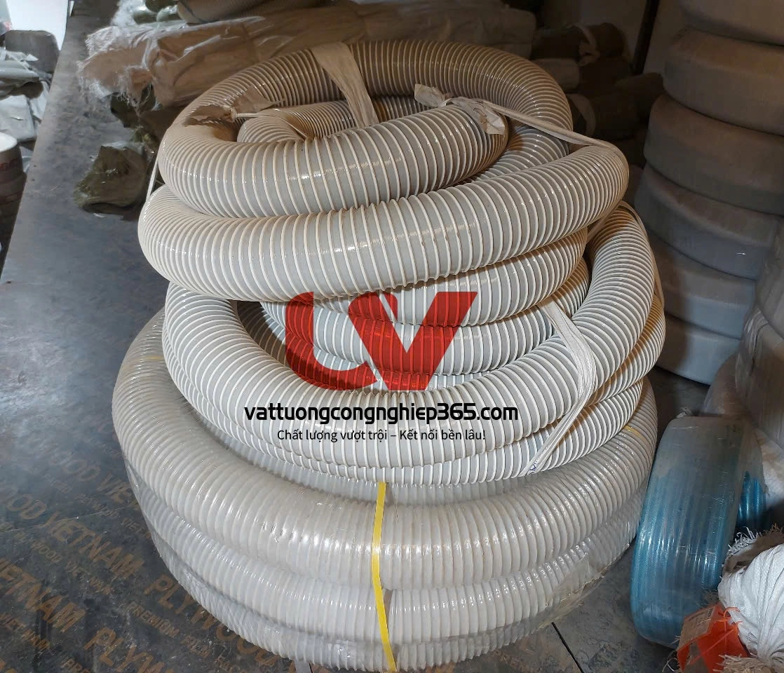 Cung cấp ống hút bụi gân nhựa thông hơi hóa chất, mùi sơn, bụi giấy