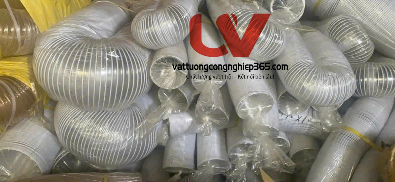 Nơi bán ống hút bụi gân thép lắp quạt hút bụi công nghiệp uy tín