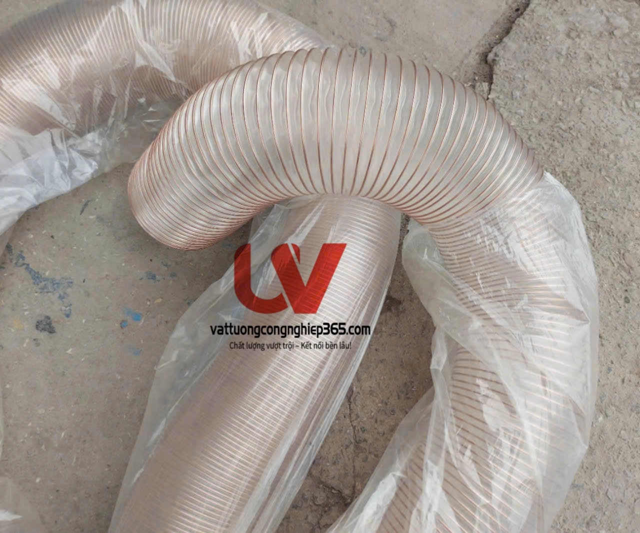 Ống hút bụi lõi đồng D125 dùng hút trấu, xi măng, mùn cưa