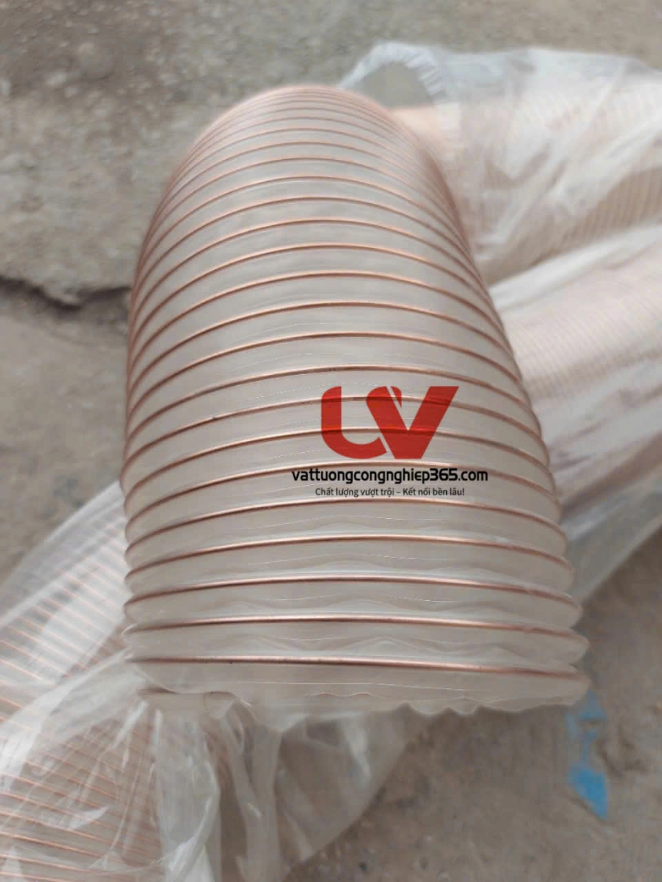 Ống hút bụi lõi đồng D220 dùng lắp máy CNC, máy cưa