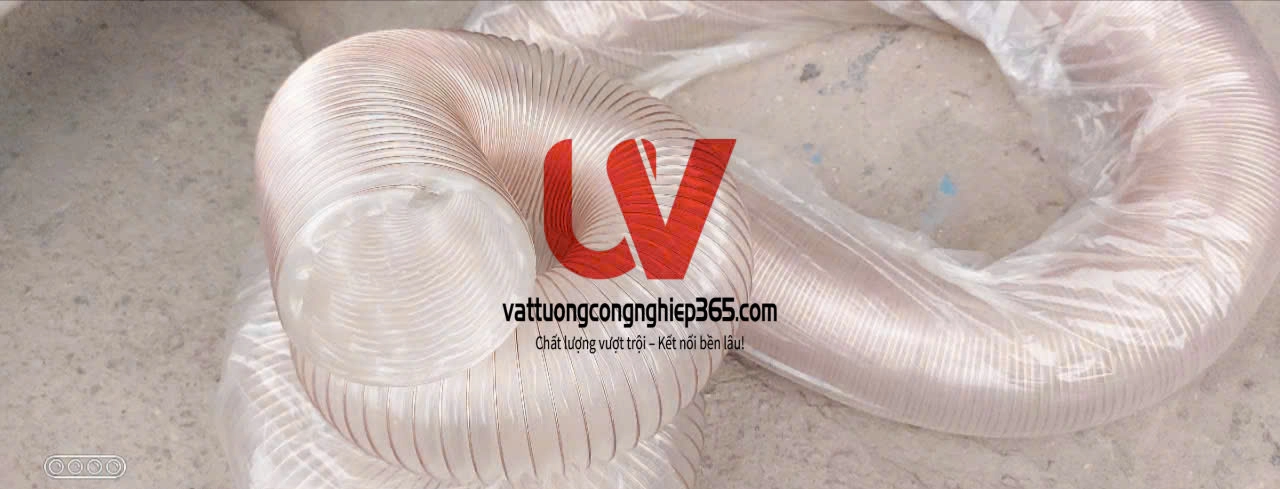 Ống hút bụi lõi thép mạ đồng D100 lắp máy CNC