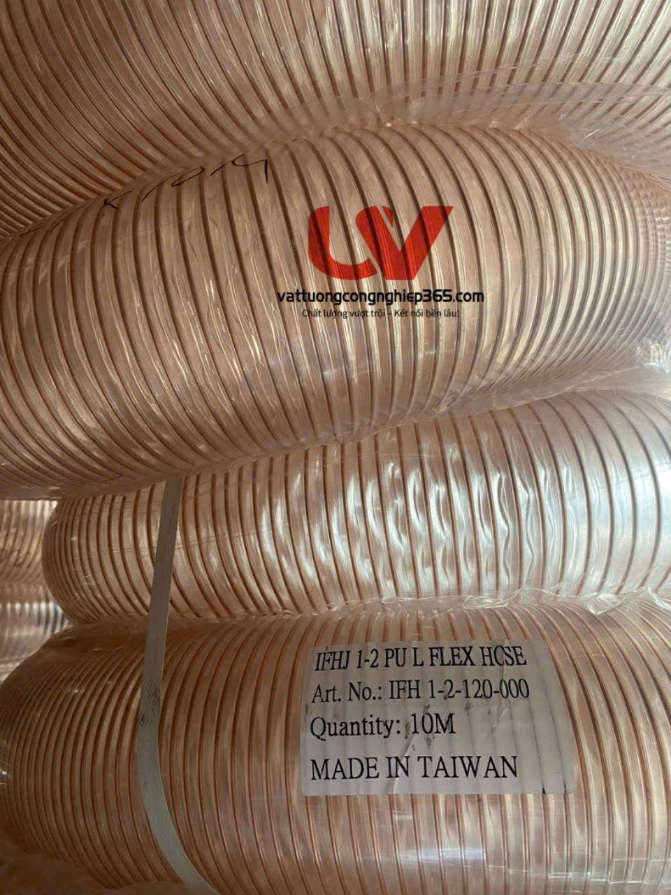 Ống hút bụi lõi thép mạ đồng phi 120 hút mùn cưa, trấu, xi măng