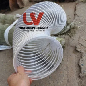 Ống hút bụi gân thép phi 150 dùng lắp máy CNC