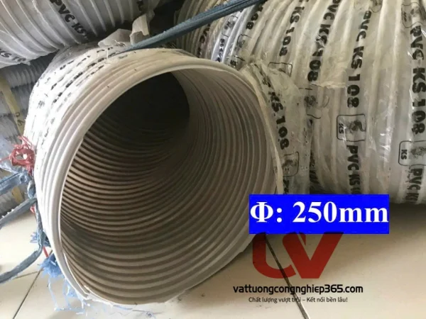Phân phối ống hút bụi phi 250 lắp quạt hút bụi công nghiệp