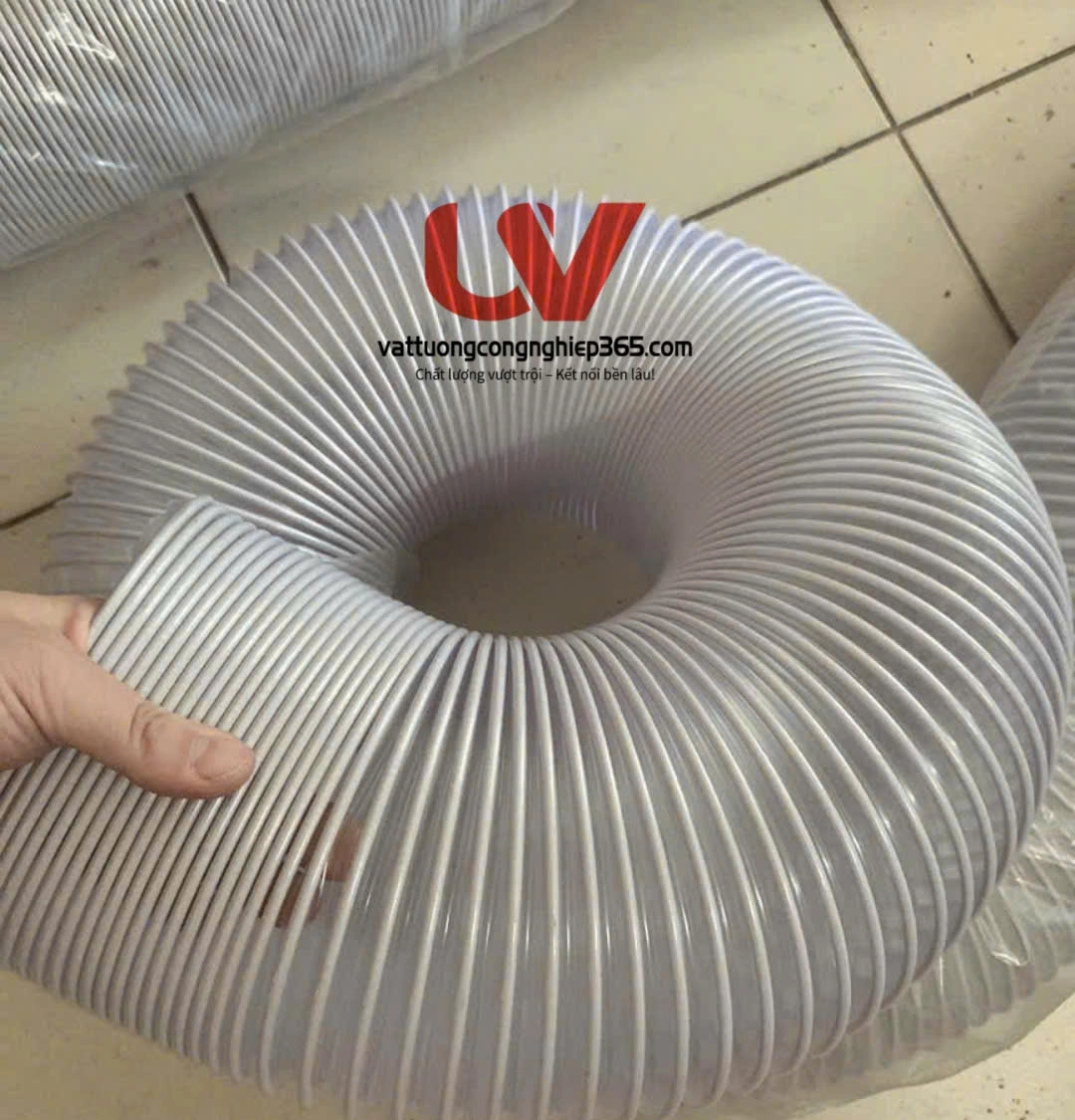 Bán ống hút bụi phi 250 lõi thép co giãn đàn hồi