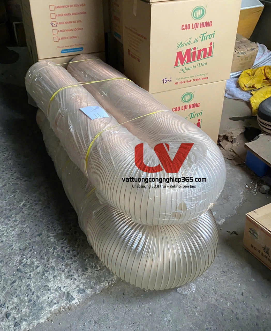 Ống Hút Bụi Máy CNC Lõi Thép Mạ Đồng D300