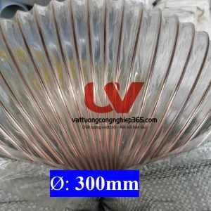 Ống hút bụi mềm lò xo phi 300 cho máy chế biến gỗ