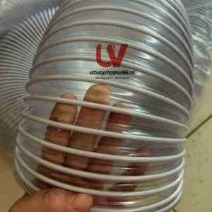 Cung cấp ống mềm lò xo lõi thép phi 150 hút bụi
