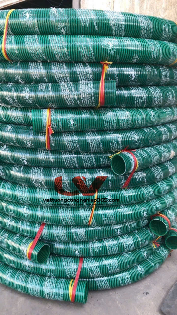 Mua ống cổ trâu xanh dùng hút bùn, nước thải uy tín
