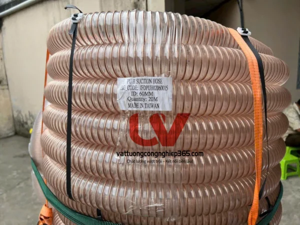 Ống nhựa lõi đồng dùng hút mùn cưa phi 60