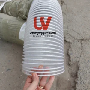 Cung cấp ống mềm lò xo phi 114 hút trấu, mạt cưa, xi măng, bụi vải.