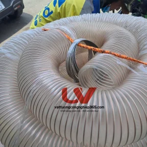 Phân phối ống nhựa mềm lắp quạt hút bụi phi 220