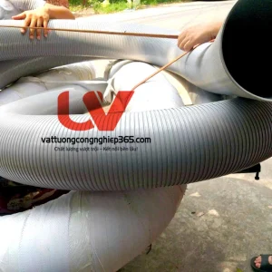Nơi bán ống nhựa nhún D150 dùng dẫn khí lạnh máy làm mát nhà xưởng