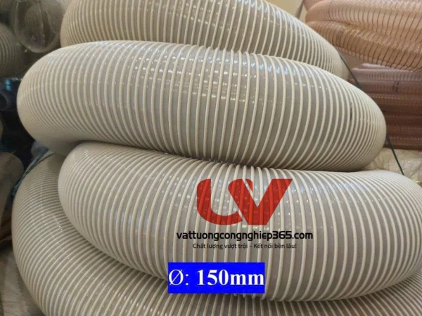 Cung cấp ống nhựa ruột gà hút dăm bào, mùn cưa giá rẻ