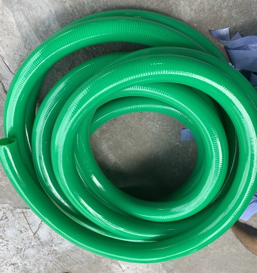 Ống nhựa xanh có lõi kẽm chuyên dùng hút bể phốt, hút nước thải