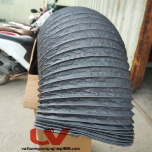Cung cấp ống gió mềm vải phi 250 lắp quạt thông gió