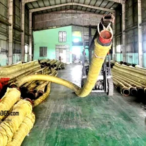 Sùng bơm hút cát phi 200 dài 12m gắn 2 đầu sắt