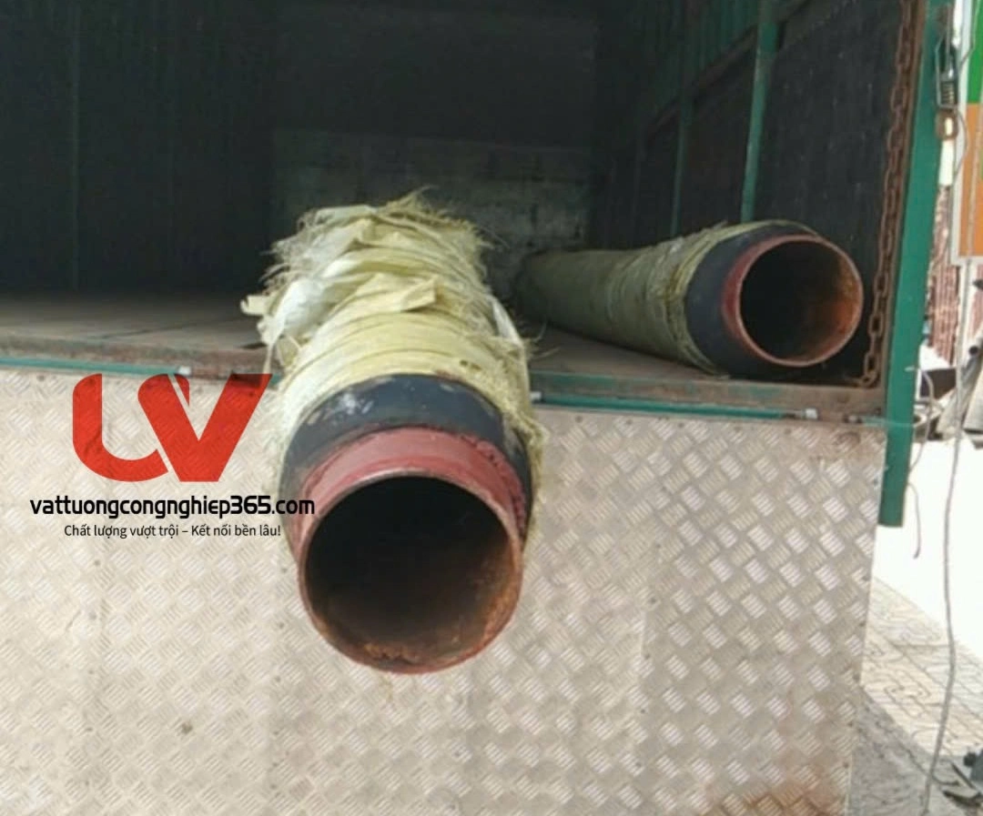 Sùng cao su hút cát 2 kẽm phi 168 dài 12m