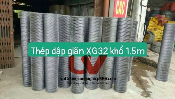 Sản xuất lưới thép dập giãn XG32 dạng tấm, cuộn