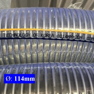 Ống Nhựa Lõi Thép Phi 114 - Ống Xoắn Kẽm Hút Xả Nước Áp Lực