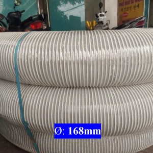 Ống Nhựa Ruột Gà Phi 168 Hút Bụi Gỗ, Hút Trấu, Vỏ Hạt
